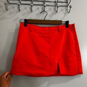 Orange Mini Skirt